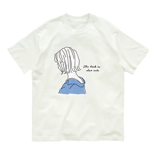 後ろガール オーガニックコットンTシャツ