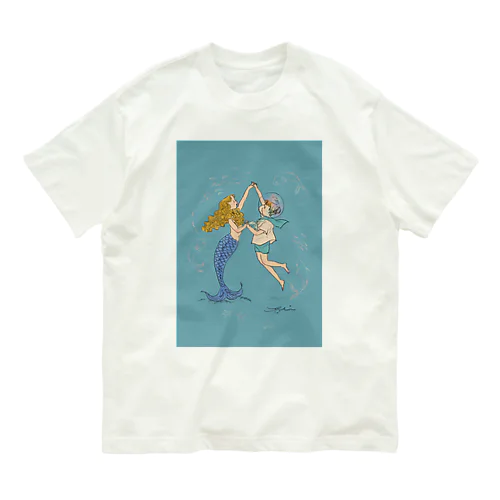 海の中のダンス オーガニックコットンTシャツ