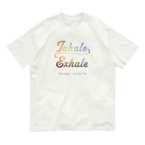 Inhale~Exhale keiヨガ コラボ オーガニックコットンTシャツ