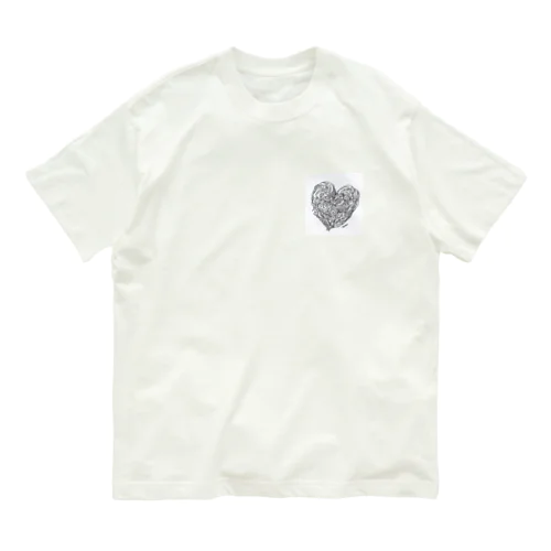 ハート [抽象アート] Organic Cotton T-Shirt