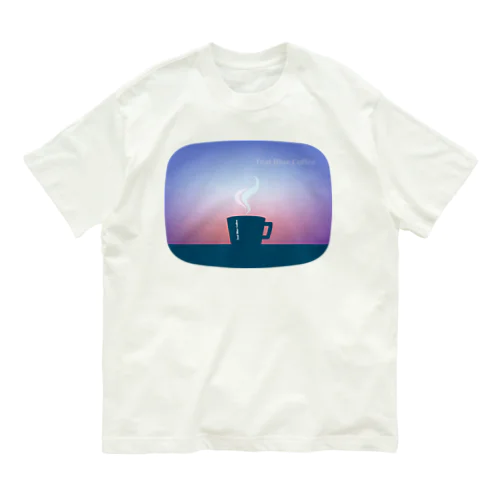 Teal Blue Hour オーガニックコットンTシャツ