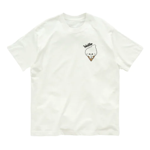 ビションフリーゼ　フワモコちゃん オーガニックコットンTシャツ