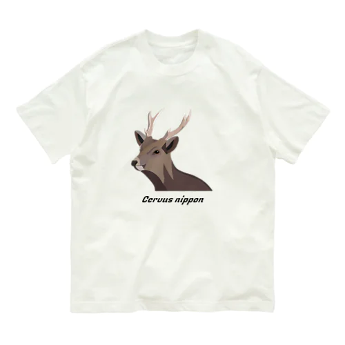 ニホンジカ オーガニックコットンTシャツ