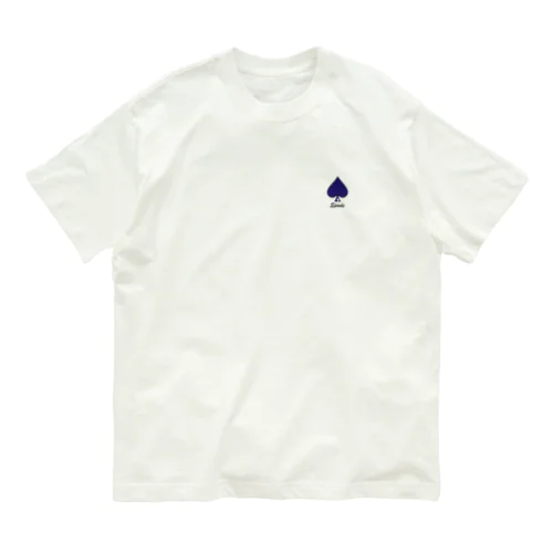 シンプル　スペード（ネイビー）TYPE１ Organic Cotton T-Shirt