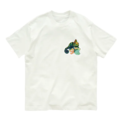 エボシカメレオン Organic Cotton T-Shirt