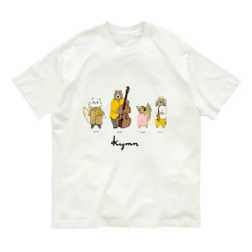 ぱやぱやkymnカラー：ﾅﾁｭﾗﾙ/ﾐﾙｷｰｸﾞﾚｰ Organic Cotton T-Shirt