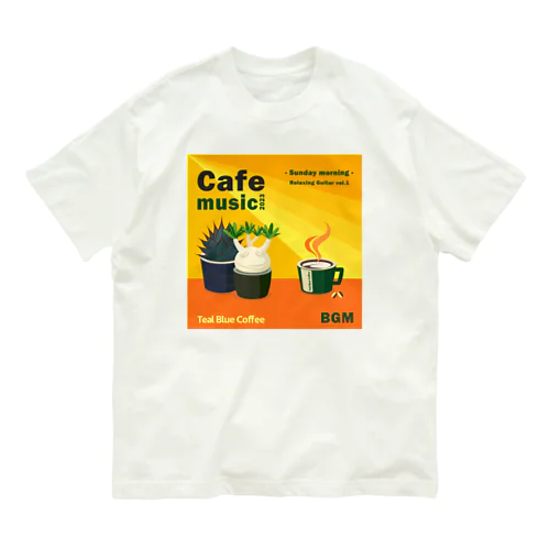 Cafe music2023 -Sunday morning- オーガニックコットンTシャツ