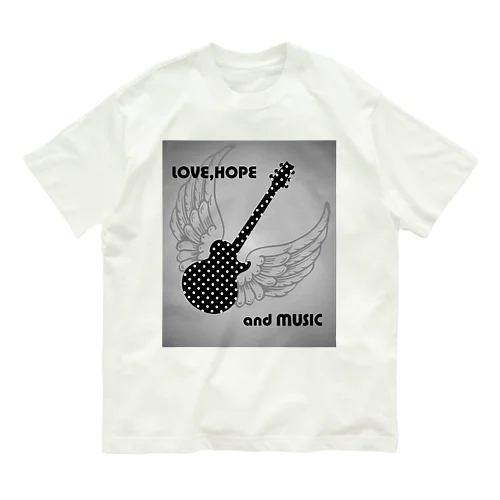 DOT GUITAR（wing B） オーガニックコットンTシャツ