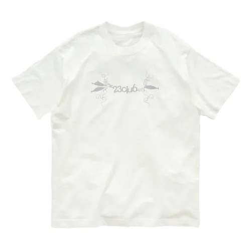 グレー・ボーイッシュ柄Tシャツ Organic Cotton T-Shirt