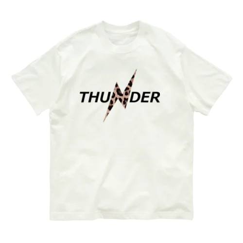 THUNDER（leopard A） オーガニックコットンTシャツ