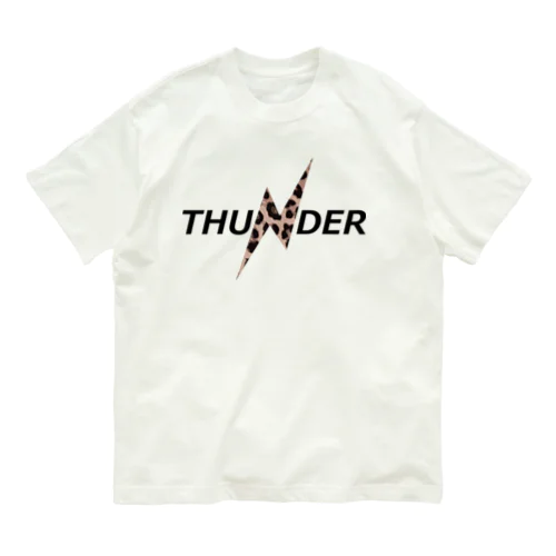 THUNDER（leopard A） Organic Cotton T-Shirt