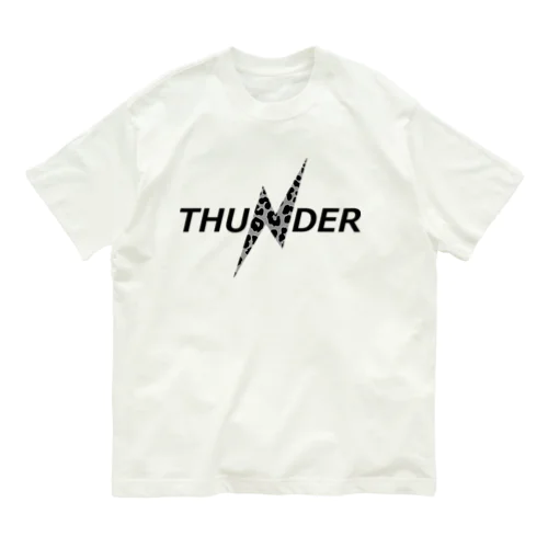 THUNDER（leopard B） オーガニックコットンTシャツ