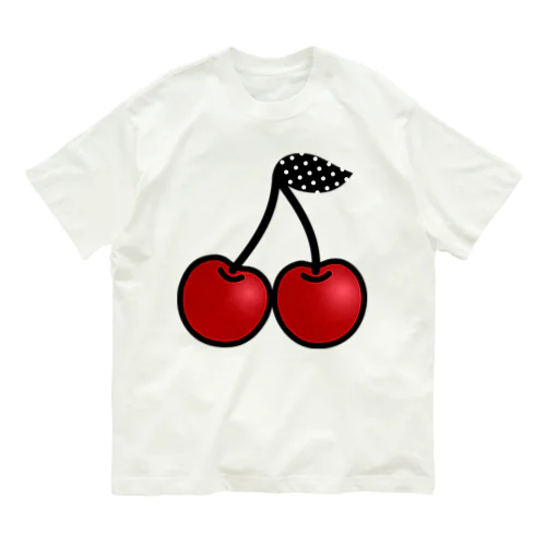 CHERRY オーガニックコットンTシャツ