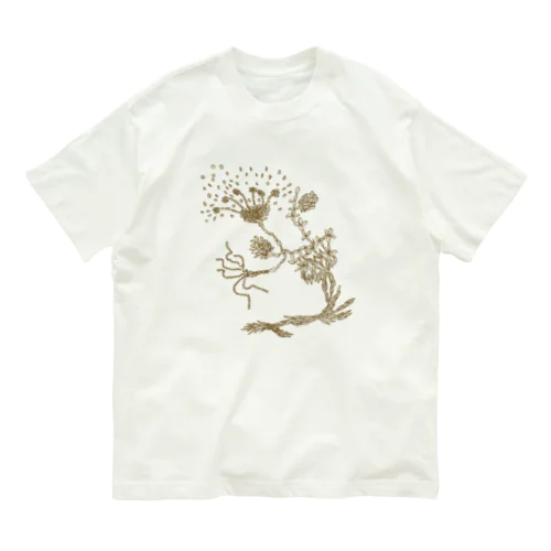 米の恵み（茶） Organic Cotton T-Shirt