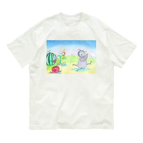 ファンタジー物語ピピのつばさ　(いたずらカラスのリルレ) Organic Cotton T-Shirt