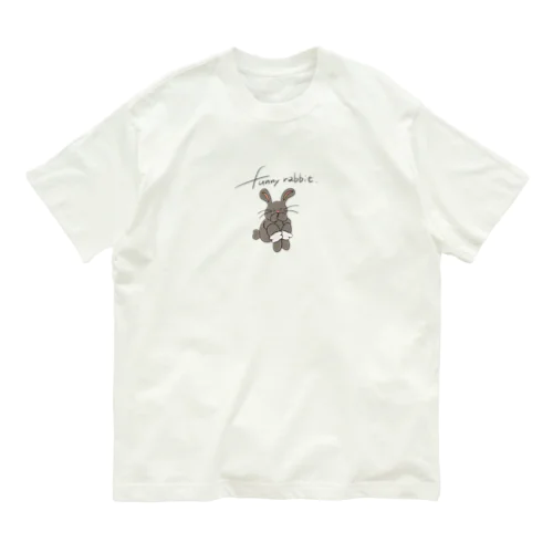 ファニラビ(ブラック) Organic Cotton T-Shirt