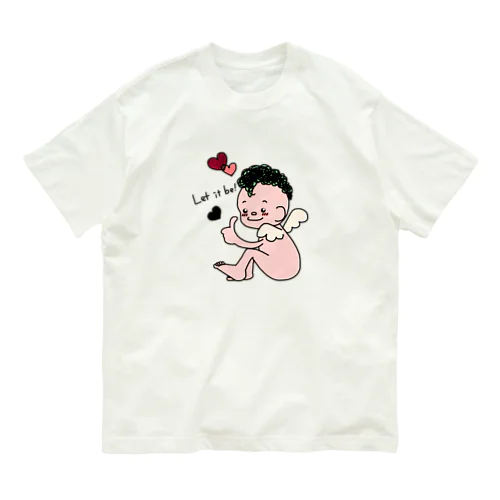 モヒカン天使　カラー オーガニックコットンTシャツ