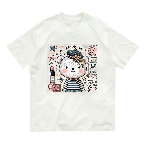 🌸お買い物　くまちゃん オーガニックコットンTシャツ