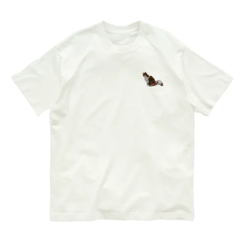 親猫の尻かじり子猫 Organic Cotton T-Shirt