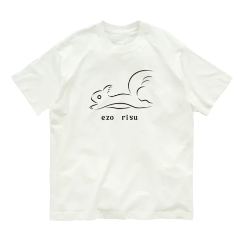 Ezorisu_モノクロ オーガニックコットンTシャツ