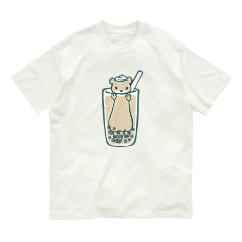 タピオカワウソミルクティー Organic Cotton T-Shirt