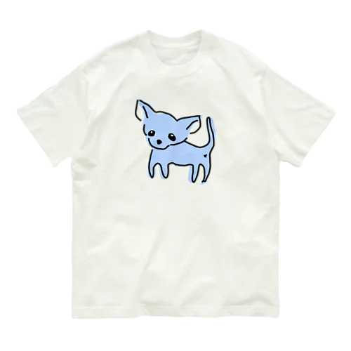 ゆるチワワ（ブルー） Organic Cotton T-Shirt