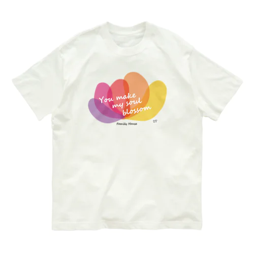 ファミリーハウス＜チャリティ＞花 オーガニックコットンTシャツ