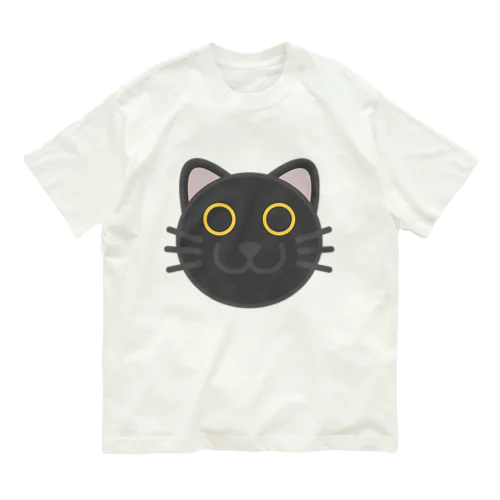 黒猫・黄眼 Organic Cotton T-Shirt