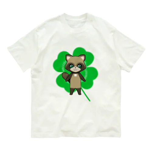 四つ葉印の化け狸ちゃん Organic Cotton T-Shirt