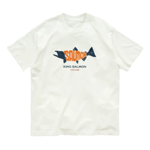 KING SALMON -Vintage- Organic Cotton T-Shirt