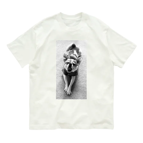 モノクロチワワ（あくび） Organic Cotton T-Shirt