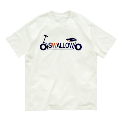 キックボード風スワローロゴ Organic Cotton T-Shirt