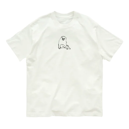 犬 / 長沢芦雪 オーガニックコットンTシャツ