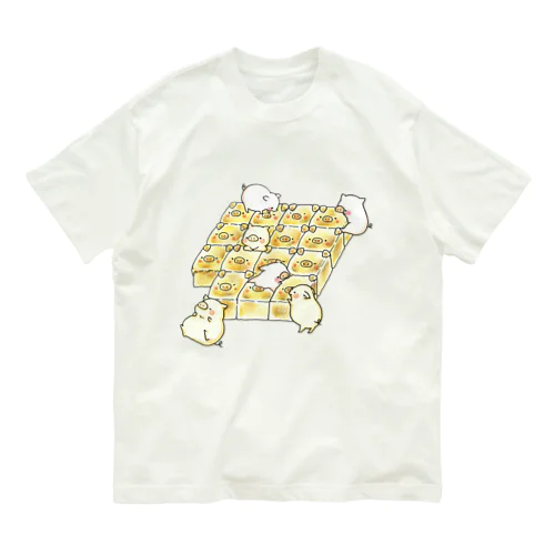 ちぎりぱん with こぶた Organic Cotton T-Shirt
