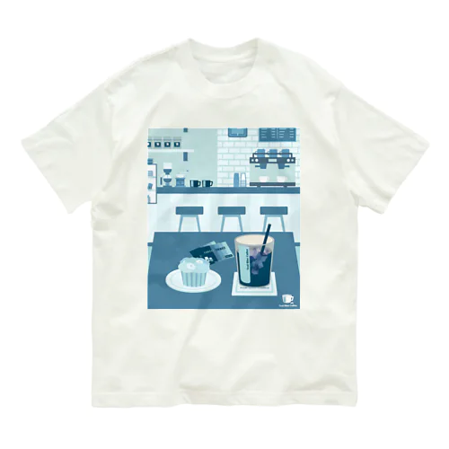 アイスコーヒーをどうぞ　～常連さんの指定席～ Organic Cotton T-Shirt