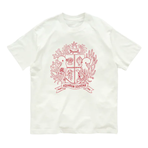 蛸紋章（赤） Organic Cotton T-Shirt