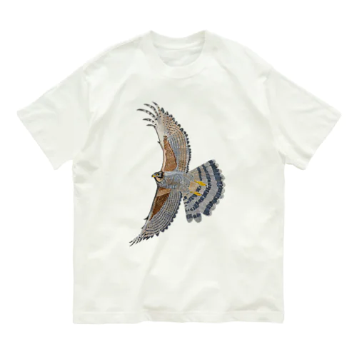 ⭐️サシバ & ハヤブサ だぞっ🦅 オーガニックコットンTシャツ