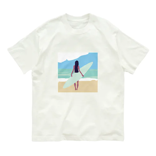 surf girl オーガニックコットンTシャツ