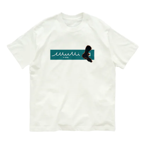 バナーロゴ+アカククリ幼魚 Organic Cotton T-Shirt