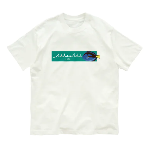 バナーロゴ+ナンヨウハギ Organic Cotton T-Shirt