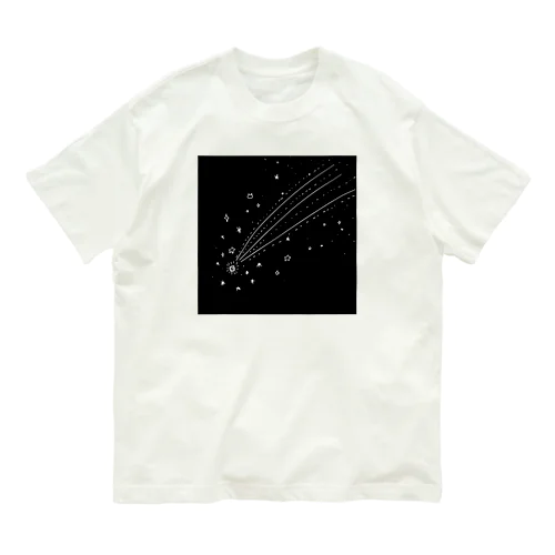 キラキラ彗星 オーガニックコットンTシャツ