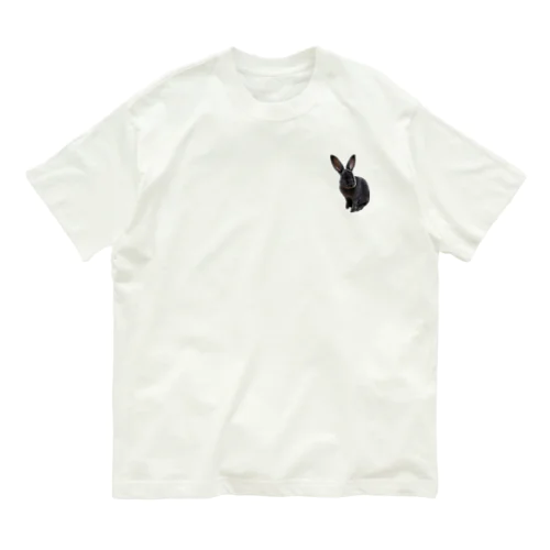 胸に手を当ててうさぎ Organic Cotton T-Shirt