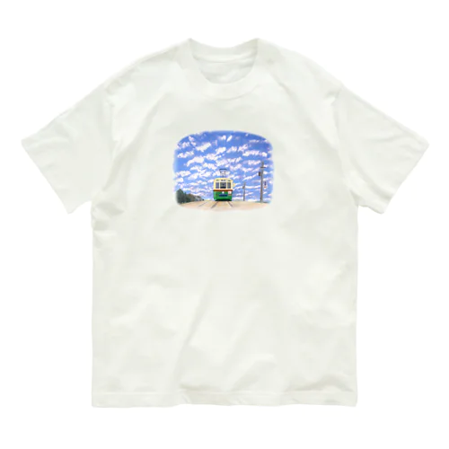 路面電車 オーガニックコットンTシャツ