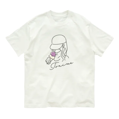 Blueberry ice cream オーガニックコットンTシャツ