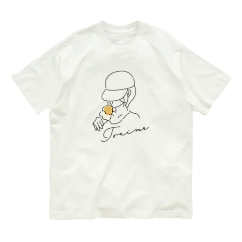 Orange ice cream オーガニックコットンTシャツ