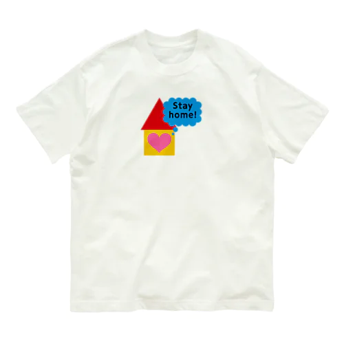 Stay home オーガニックコットンTシャツ