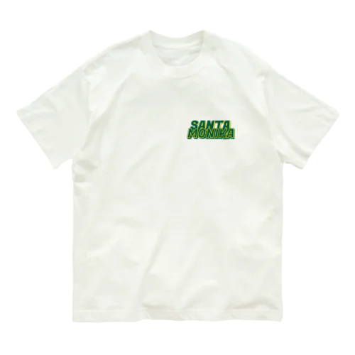 SANTAMONIKA イエロー 유기농 코튼 티셔츠