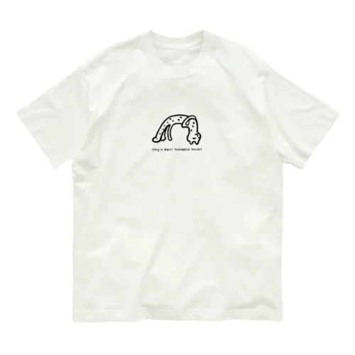 「ガンバレ！絶滅くん！」チーター　オーガニックコットンTシャツ オーガニックコットンTシャツ