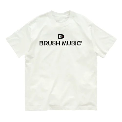 BRUSH MUSIC Inc. LOGO オーガニックコットンTシャツ