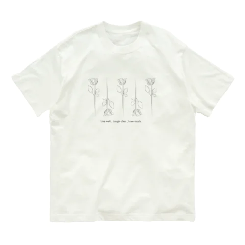 rose オーガニックコットンTシャツ